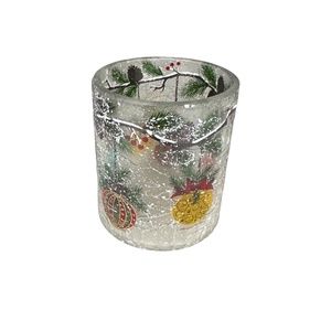 Yankee Candle 1711167 Crackle Glass Ornaments Votive Candle Holder